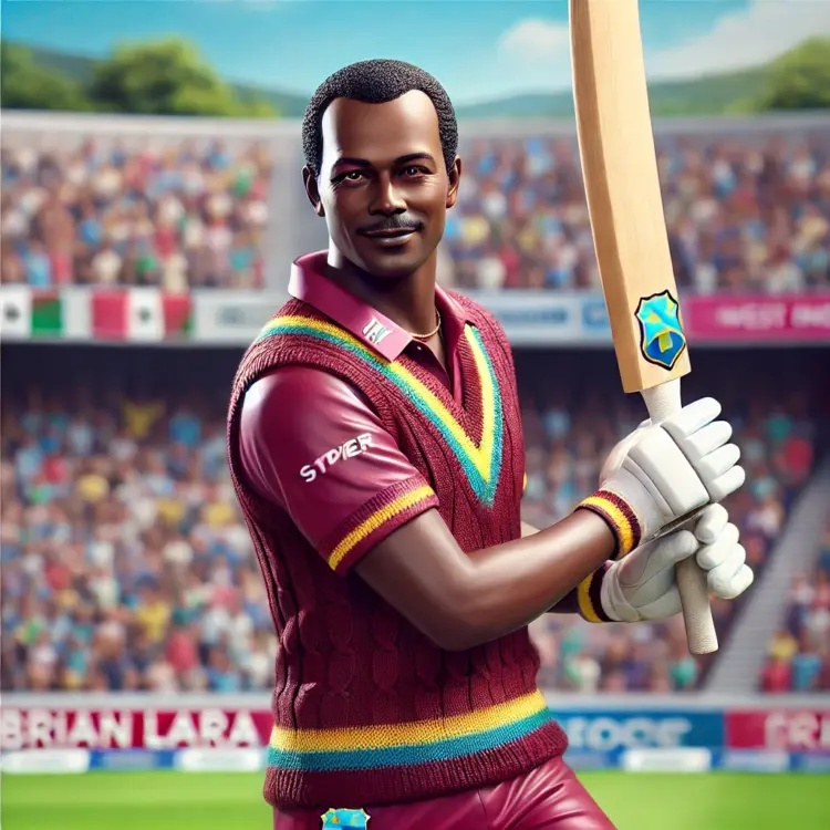 Brian Lara, renowned West Indian batsman with significant wealth